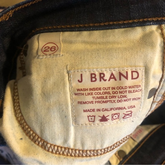 ❤️J Brand Tyro Dark Blue Jeans Size 26 - Picture 8 of 9